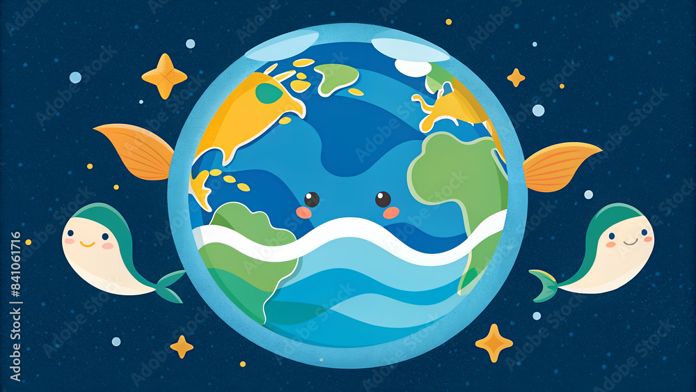 Fototapeta premium World Ocean Day Celebration