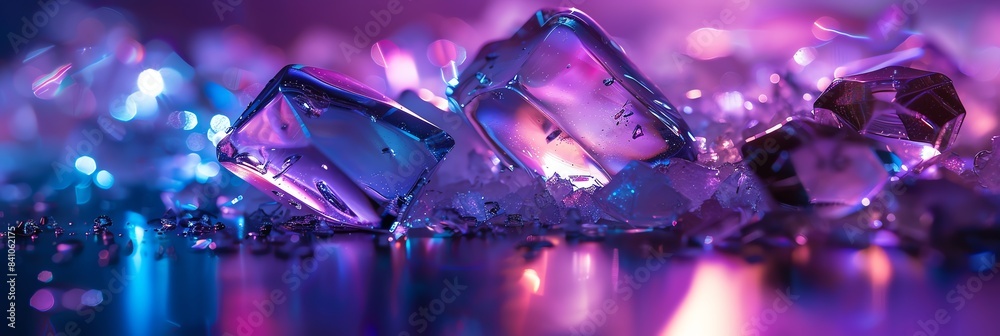 light set, light painting, UV light, abstract, broken glass, rim light, cinematic shot aspect ratio 3:1 for banner, landing page, website light set, light painting, UV light, abstract, broken glass, rim light, cinematic shot aspect ratio 3:1 for banner, landing page, website