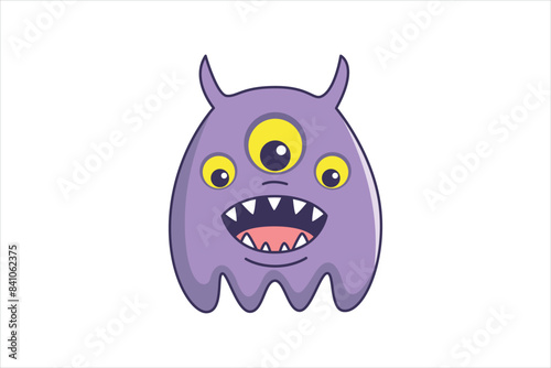 Troll Faces Flat Sticker Design