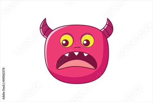 Troll Faces Flat Sticker Design