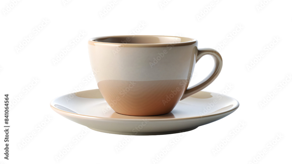 Isolated white ceramic cup for coffee beverage Isolated white ceramic cup for coffee beverage