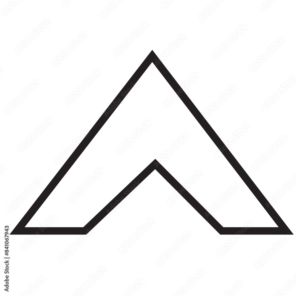 Triangle up arrow or pyramid flat vector icon for apps and websites. isolated on white background. Triangle up arrow or pyramid flat vector icon for apps and websites. isolated on white background.