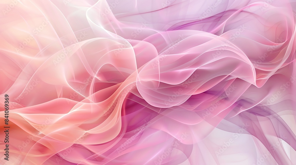 Fototapeta premium Abstract background with flowing lines and subtle hues, gentle and harmonious, fluid and graceful