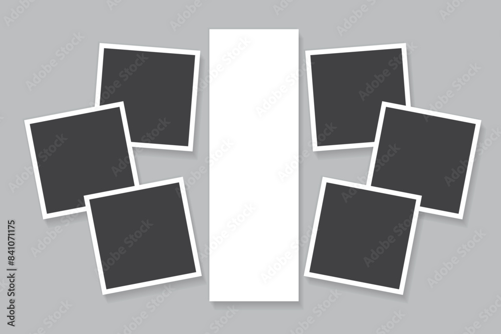 blank instant photograph frame template design blank instant photograph frame template design