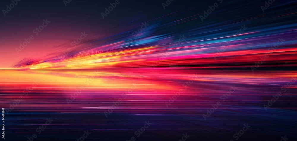 Vibrant abstract background featuring dynamic light streaks in a stunning gradient of warm and cool colors for creative design and artistic use. Vibrant abstract background featuring dynamic light streaks in a stunning gradient of warm and cool colors for creative design and artistic use.