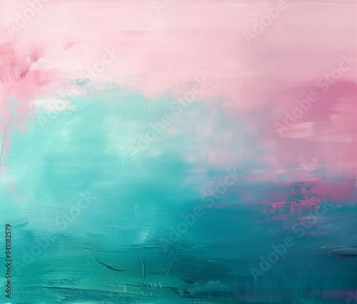 Ethereal Pink Sunset Watercolor Background Illustration