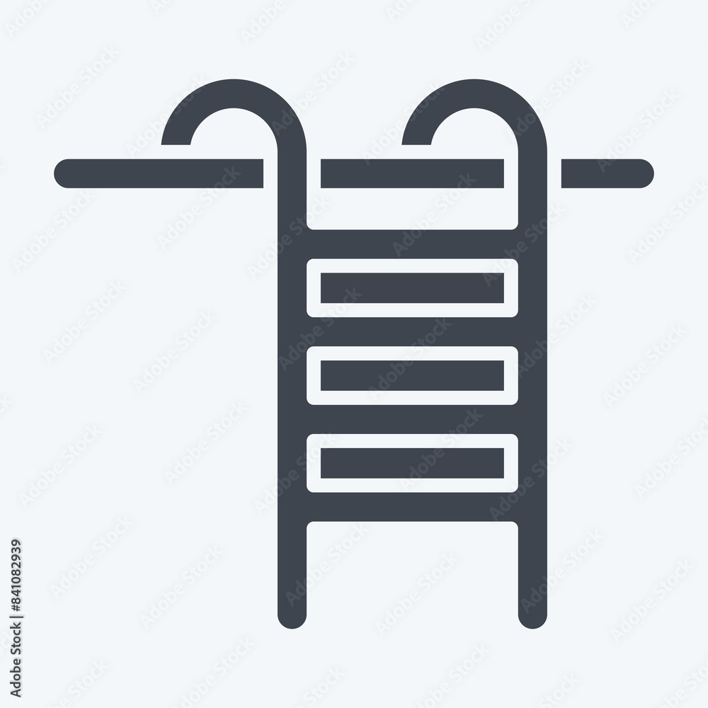 Icon Swimming pooll. related to America symbol. glyph style. simple design illustration Icon Swimming pooll. related to America symbol. glyph style. simple design illustration