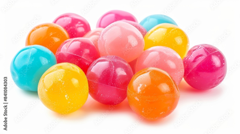 bubblegum balls Isolated on white background. sweet delicious desserts concept for designer bubblegum balls Isolated on white background. sweet delicious desserts concept for designer
