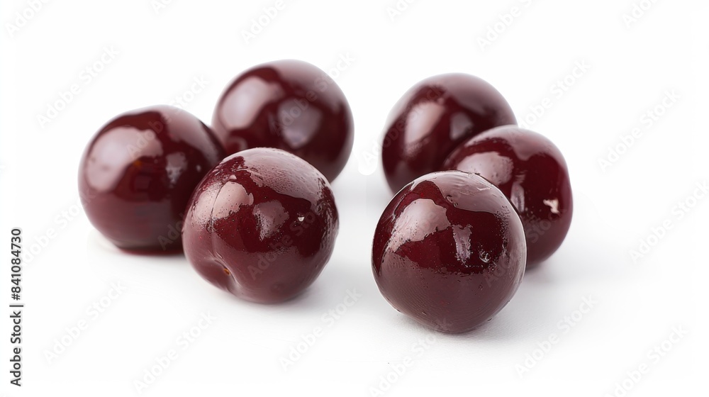 cherry cordials Isolated on white background. sweet delicious desserts concept for designer cherry cordials Isolated on white background. sweet delicious desserts concept for designer