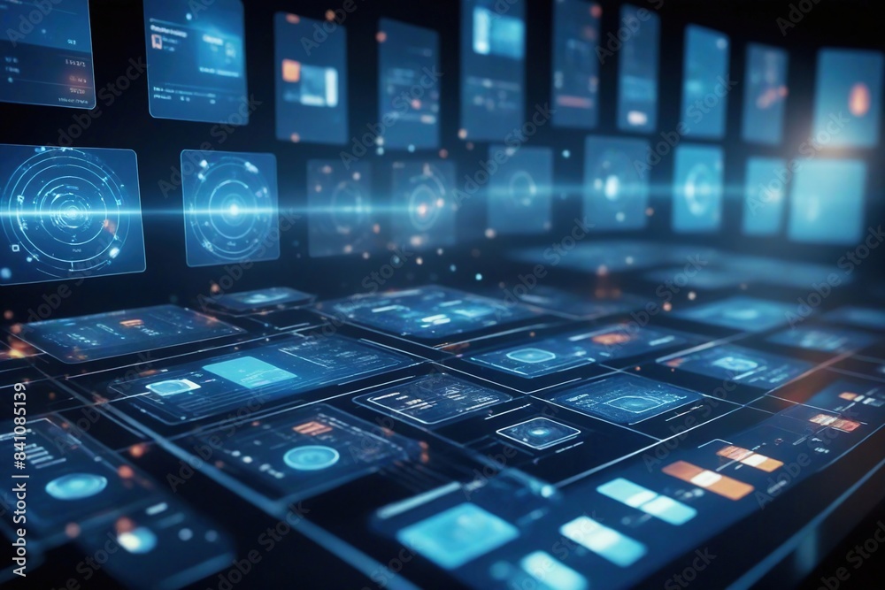 Fototapeta premium Background of technological concepts