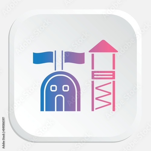 WebMilitary Base Icon - Symbolizing Defense Operations and National Security