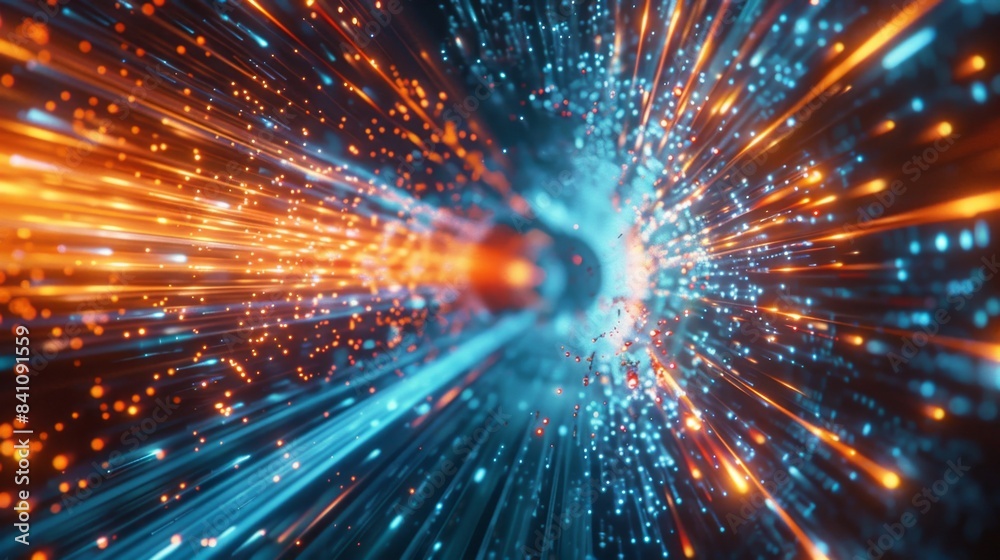 Obraz premium Dynamic Light Burst Generative AI