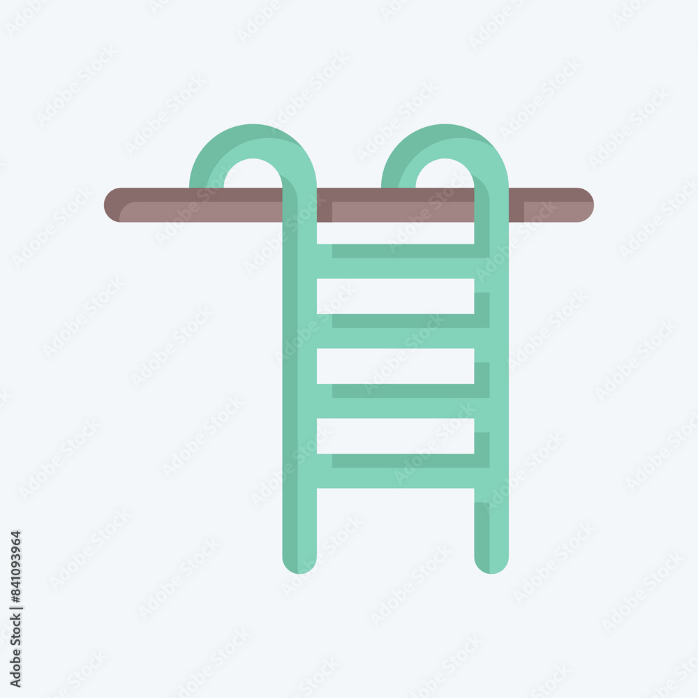 Icon Swimming pooll. related to America symbol. flat style. simple design illustration Icon Swimming pooll. related to America symbol. flat style. simple design illustration