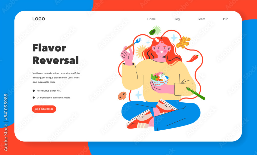 Flavor Reversal. Flat Vector Illustration Flavor Reversal. Flat Vector Illustration