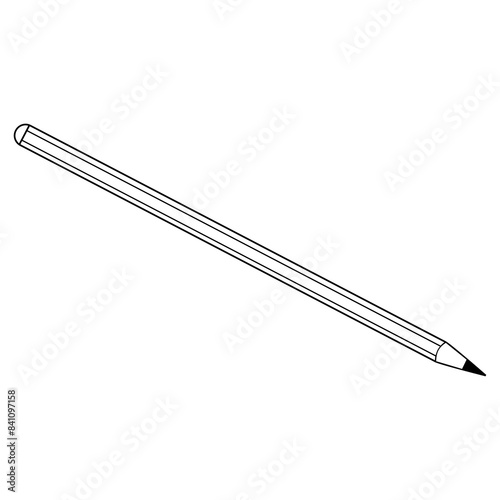 pencil outline vector illustration