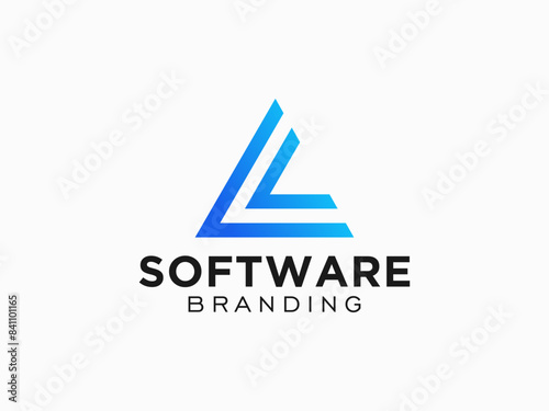 Arrow Logo. isolated on White Background.