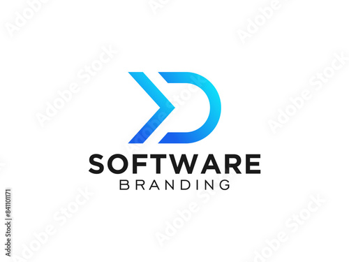 Arrow Logo. isolated on White Background.