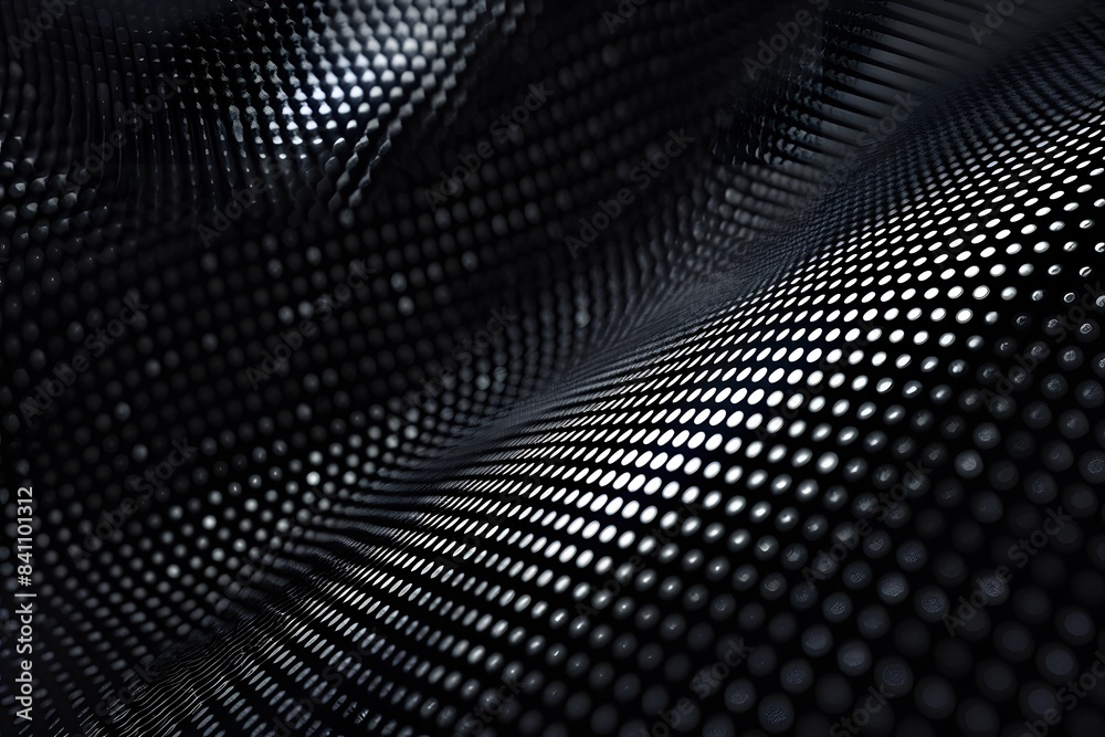 Abstract Black Carbon Fiber Pattern