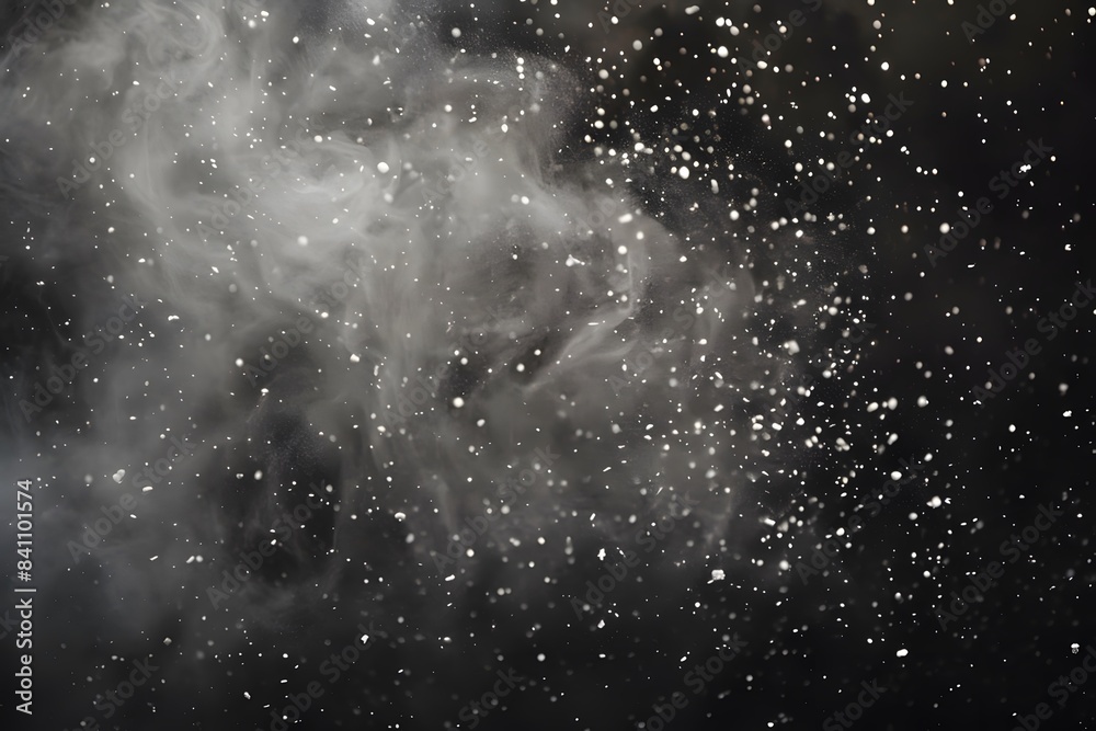 Obraz premium Abstract Dust Particles in Dark Background