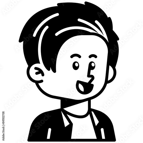 Male actress Black Fill Icon