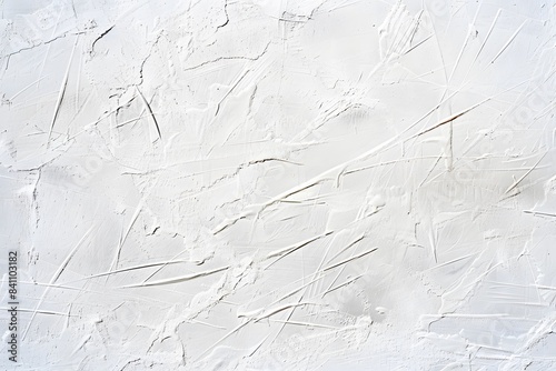 Abstract White Canvas with Iceskating Marks