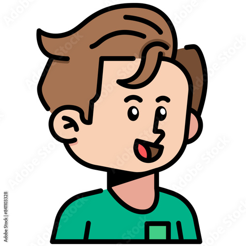 handsome man Filled line Icon