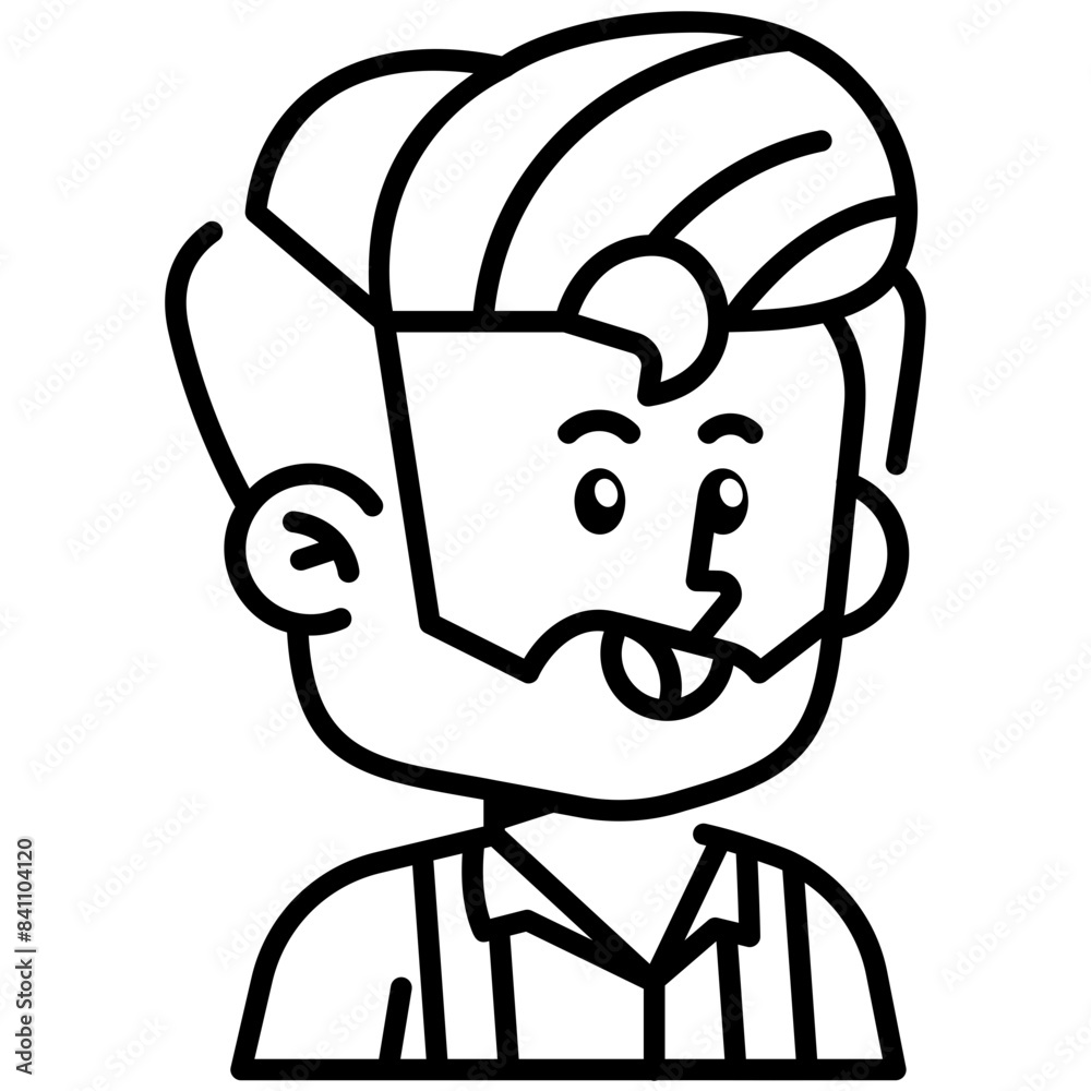 Fotografie People Line Line Icon