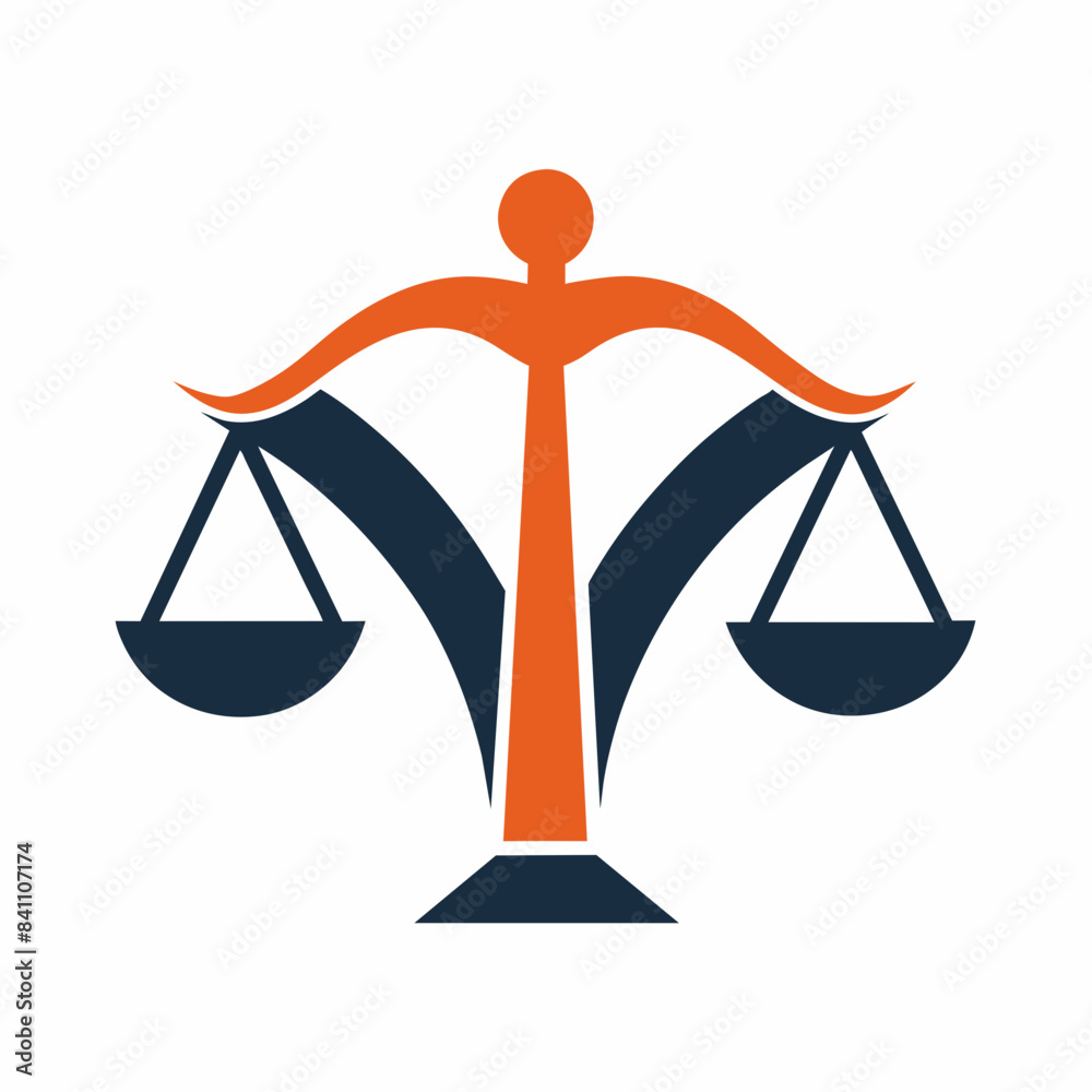 Minimalist law firm logo icon vector illustration.
Minimalist law firm logo icon vector illustration.