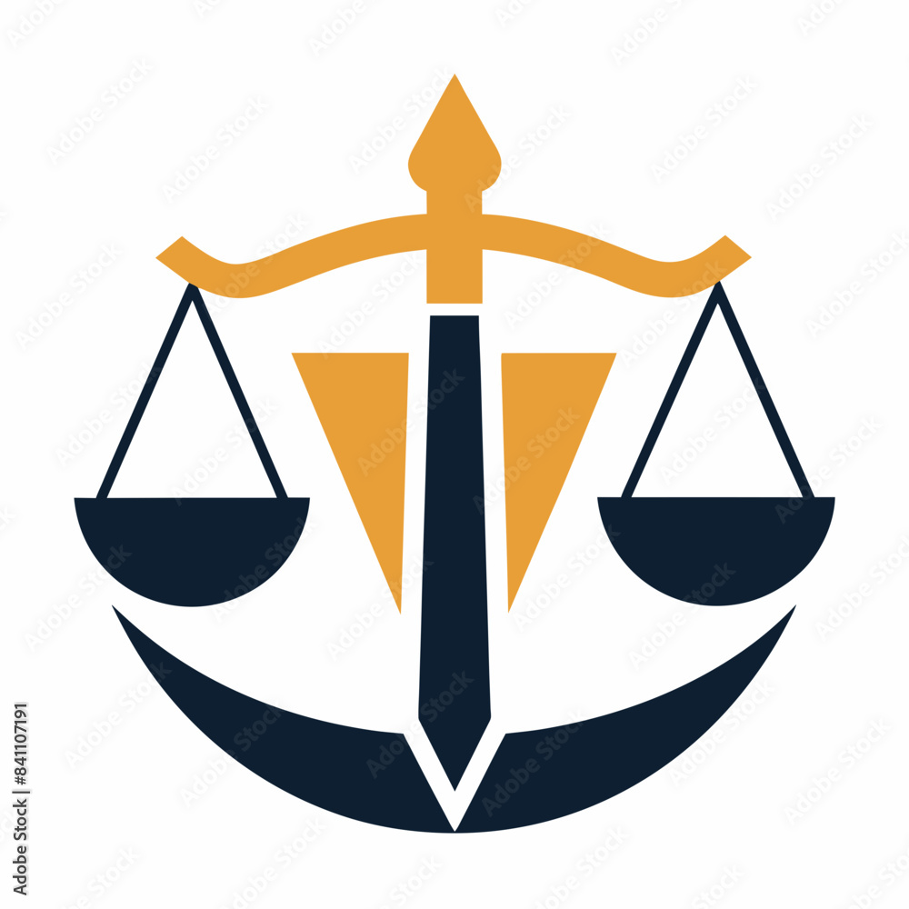 Minimalist law firm logo icon vector illustration.
Minimalist law firm logo icon vector illustration.