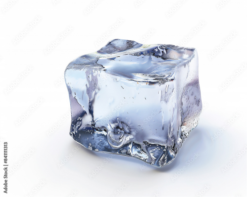 Ice cube i close up and detailed isolated on white background Ice cube i close up and detailed isolated on white background