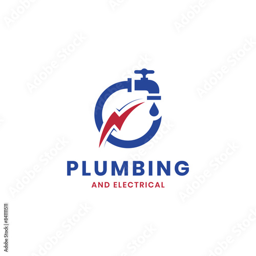 Plumbing and electricity Handyman service creative modern minimal logo design  © sowikot