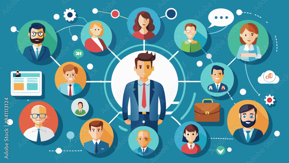 Professional Networking Strategies Infographic Vector Background Effective for Career Growth PPTs Professional Networking Strategies Infographic Vector Background Effective for Career Growth PPTs
