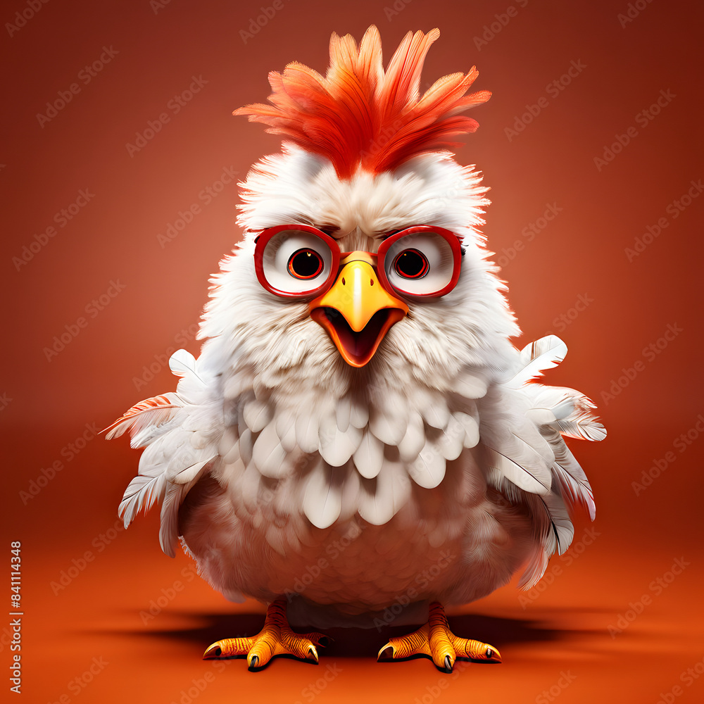 Hairy chicken with a smile Hairy chicken with a smile