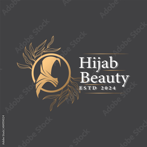 hijab logo design for boutique fashion product for Muslim women clothing