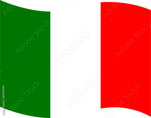 Illustration of the national flag of Italy