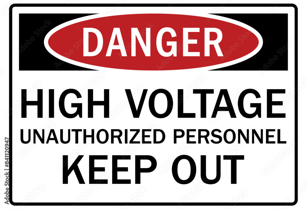 Unauthorized persons keep out sign Unauthorized persons keep out sign