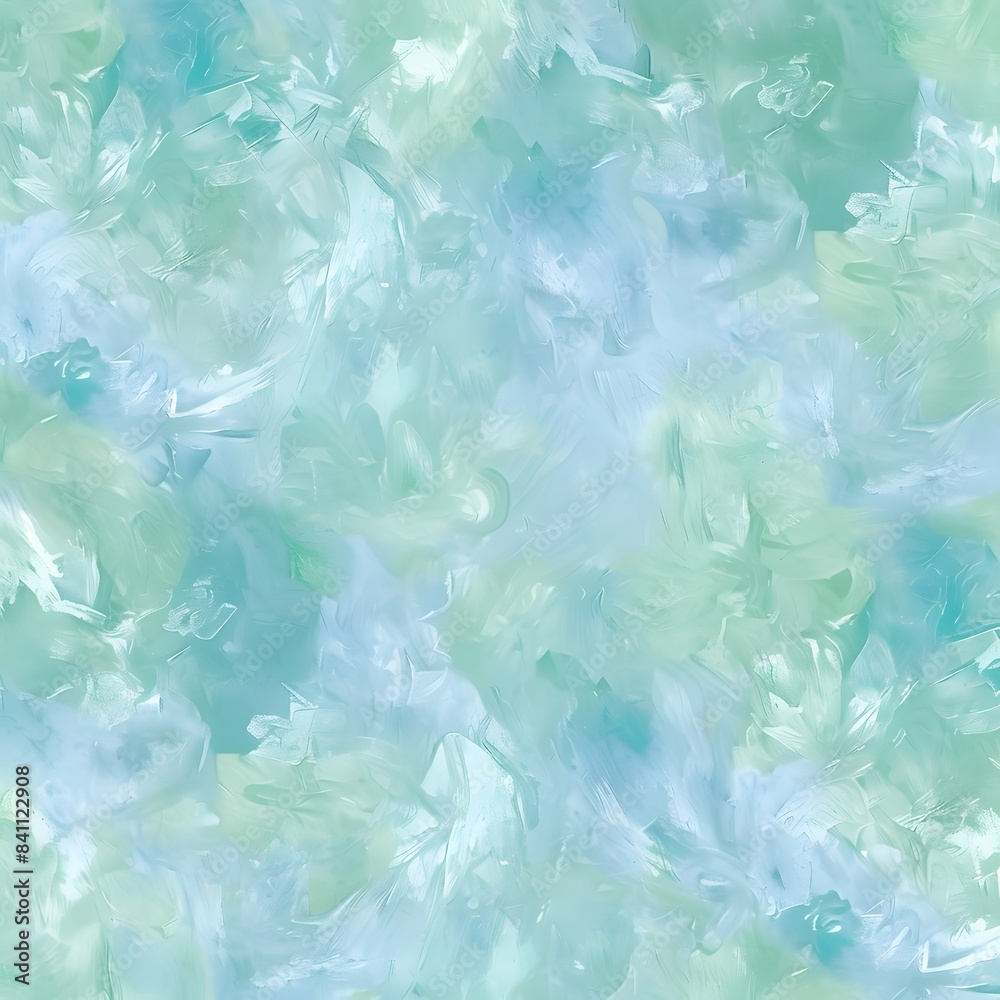 Seamless Pastel Ice Texture - Blue Green Digital Art Seamless Pastel Ice Texture - Blue Green Digital Art