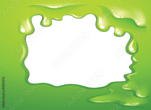 Green slime border with white center space