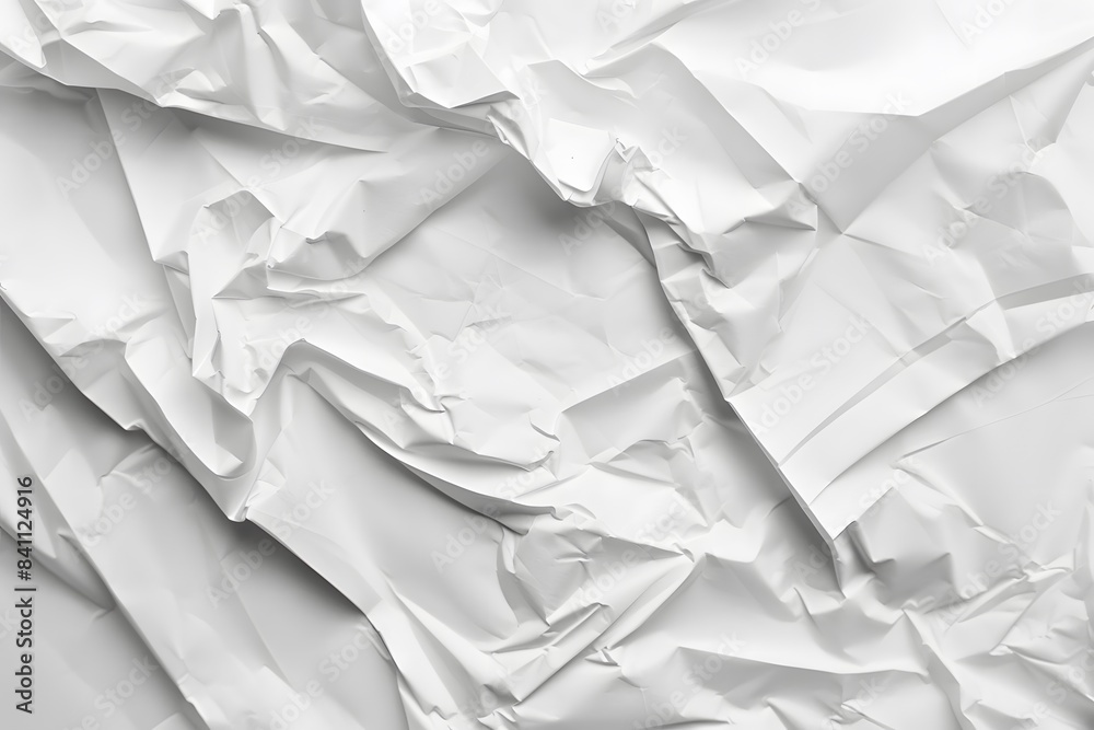 White Crumpled Paper Texture Background White Crumpled Paper Texture Background