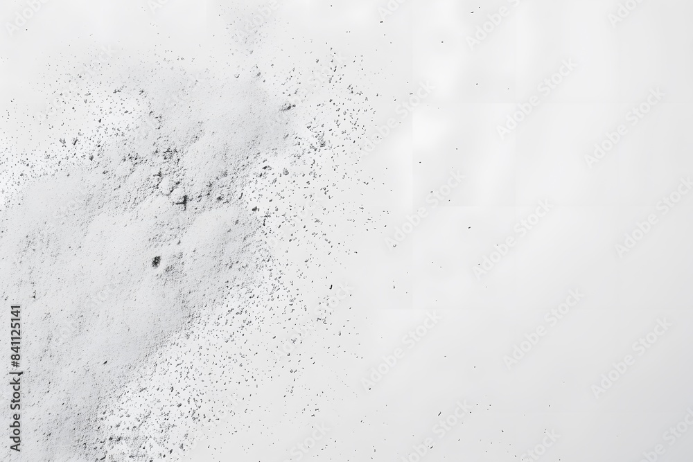 Minimalist White Background with Dust Particles