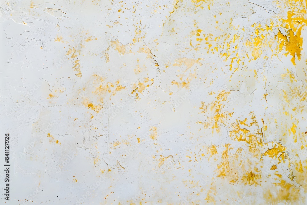 Minimalist White Wall With Yellow Marks Minimalist White Wall With Yellow Marks