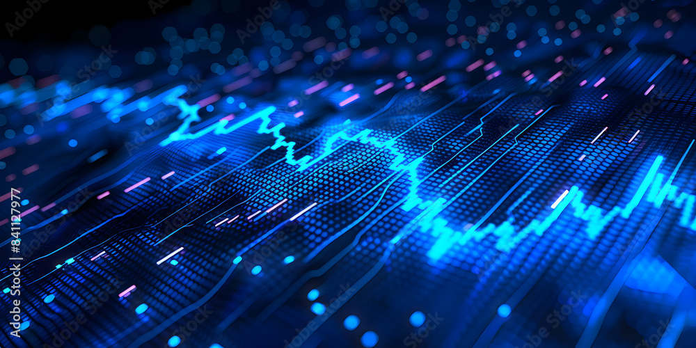 Data wave background with blue light and lines, Abstract Technology Background Illustrating Data Transfer. Data wave background with blue light and lines, Abstract Technology Background Illustrating Data Transfer.