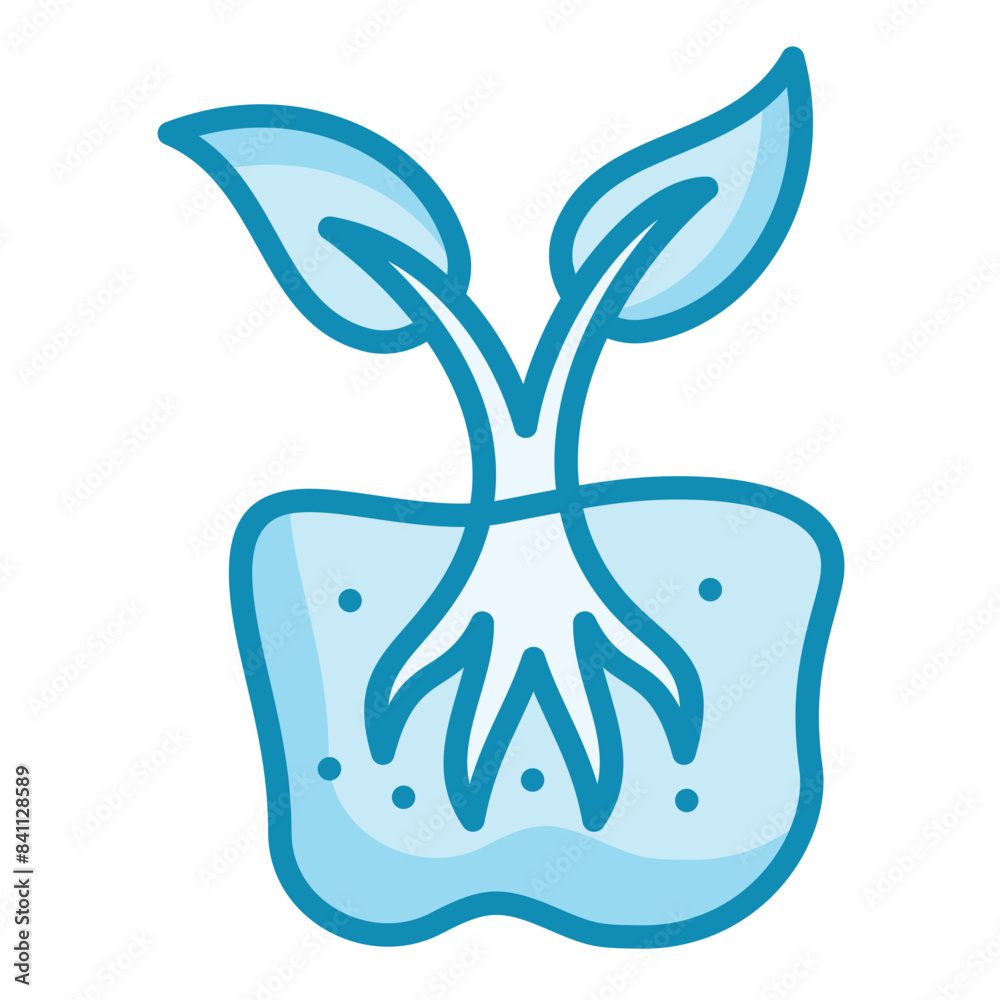 Obraz premium Rhizosphere Icon