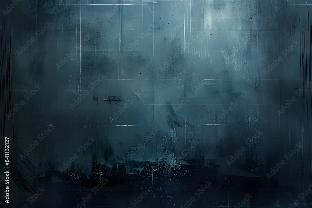 Fototapeta premium Minimalistic Dark Space Abstract Painting