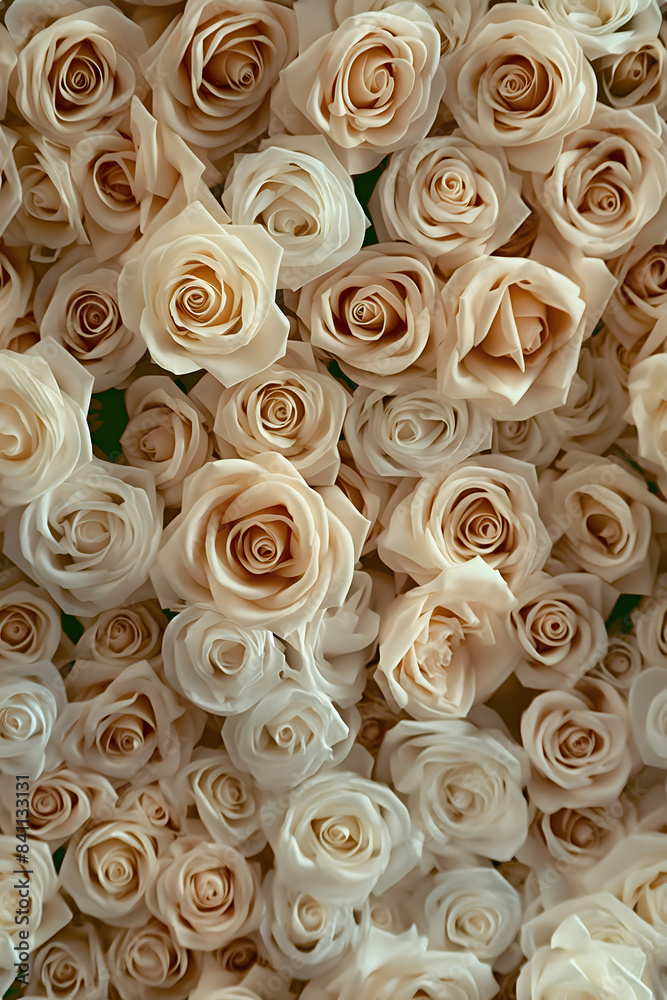 a close up of White and pink roses photo seamless pattern, Continuous pattern of squares a close up of White and pink roses photo seamless pattern, Continuous pattern of squares