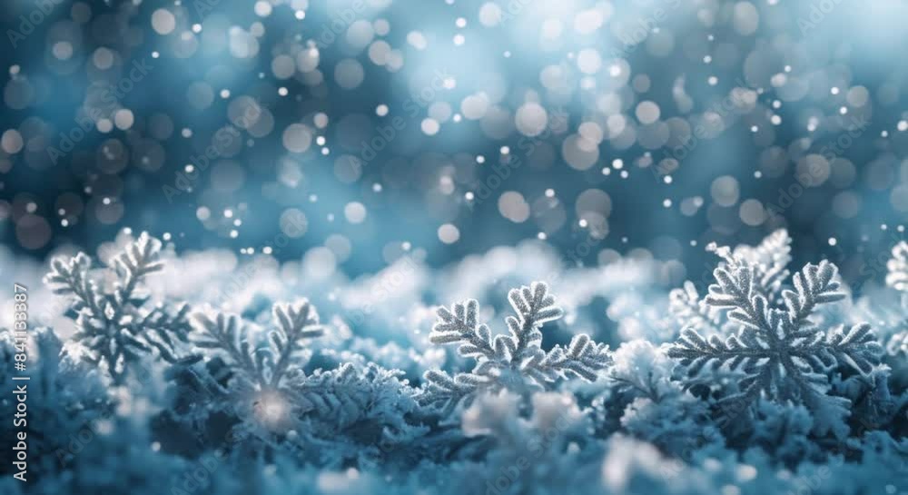 The landscape is full of snow and there are a few snowflakes on the ground. The snowflakes were scattered and some were bigger than others. The landscape is full of snow and there are a few snowflakes on the ground. The snowflakes were scattered and some were bigger than others.