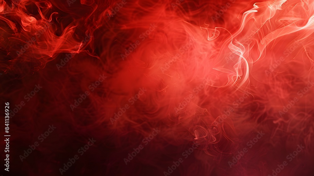 Abstract Red Smoke Texture Background