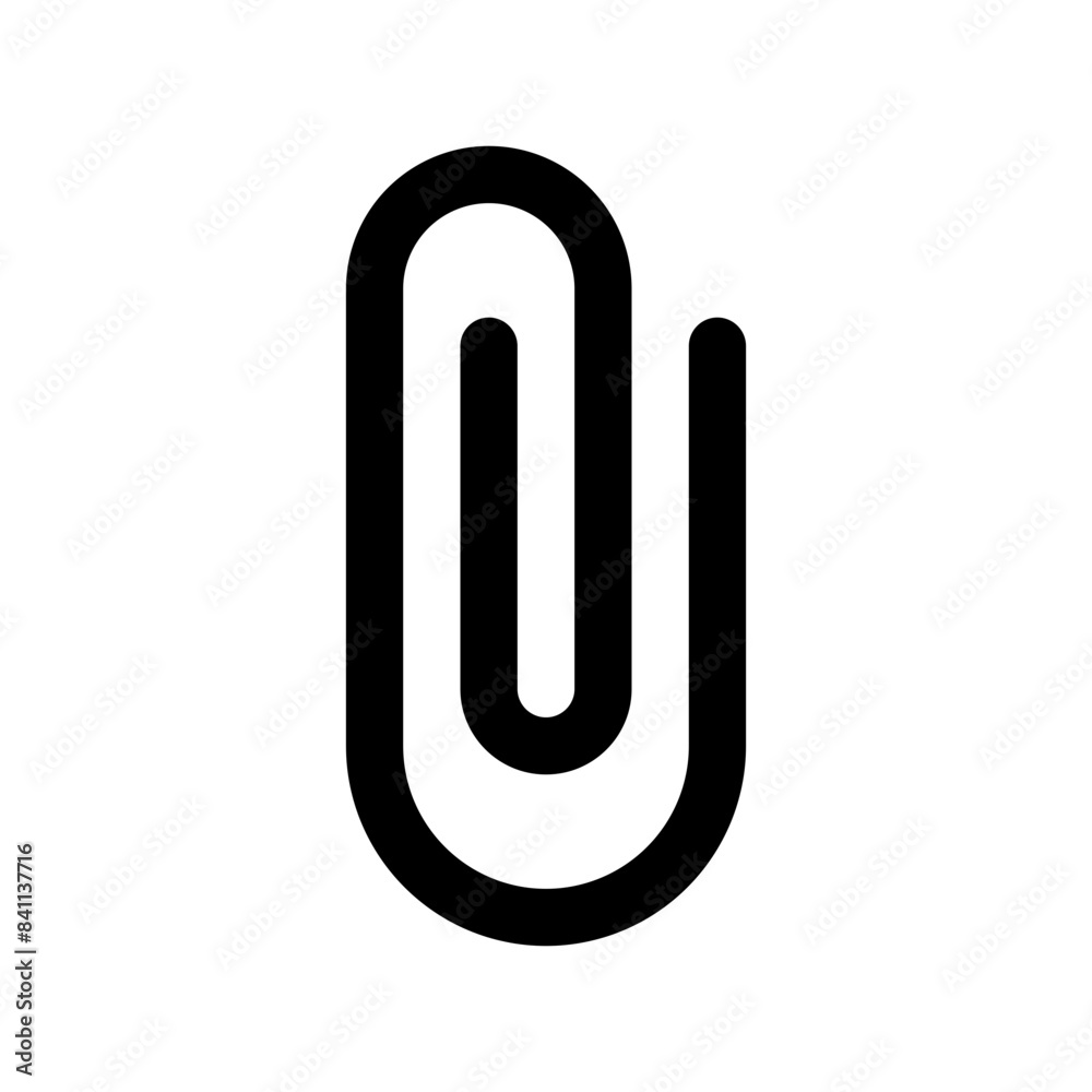 paper clip attach file line editorial icon paper clip attach file line editorial icon