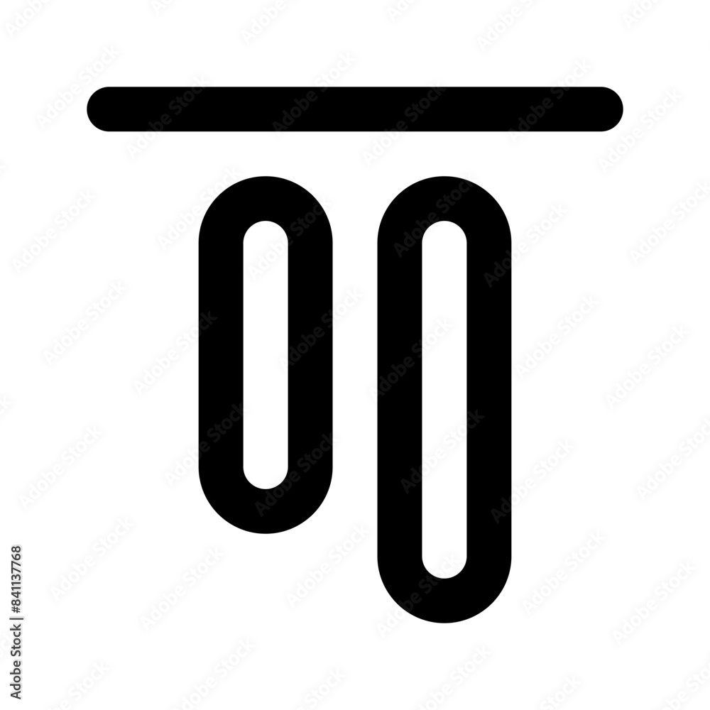 align vertical top line editorial icon align vertical top line editorial icon
