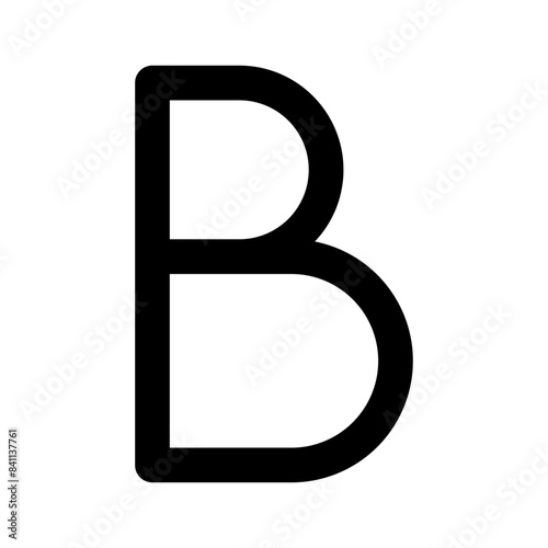 bold text format line editorial icon